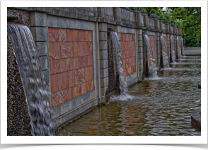 water feature.